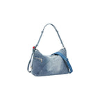 Desigual Borsa Donna Azzurro Poliestere Cerniera Tasche Grande - AbbiMar