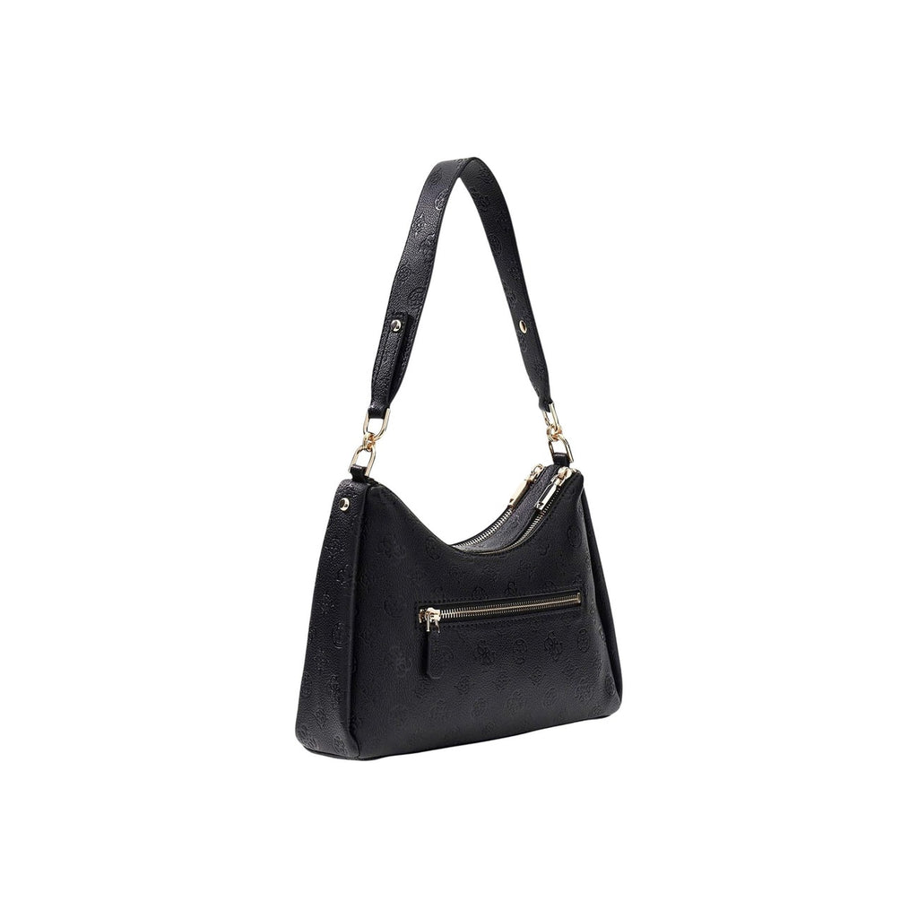 Guess Borsa Donna Nero Poliuretano Cerniera Tasche - AbbiMar