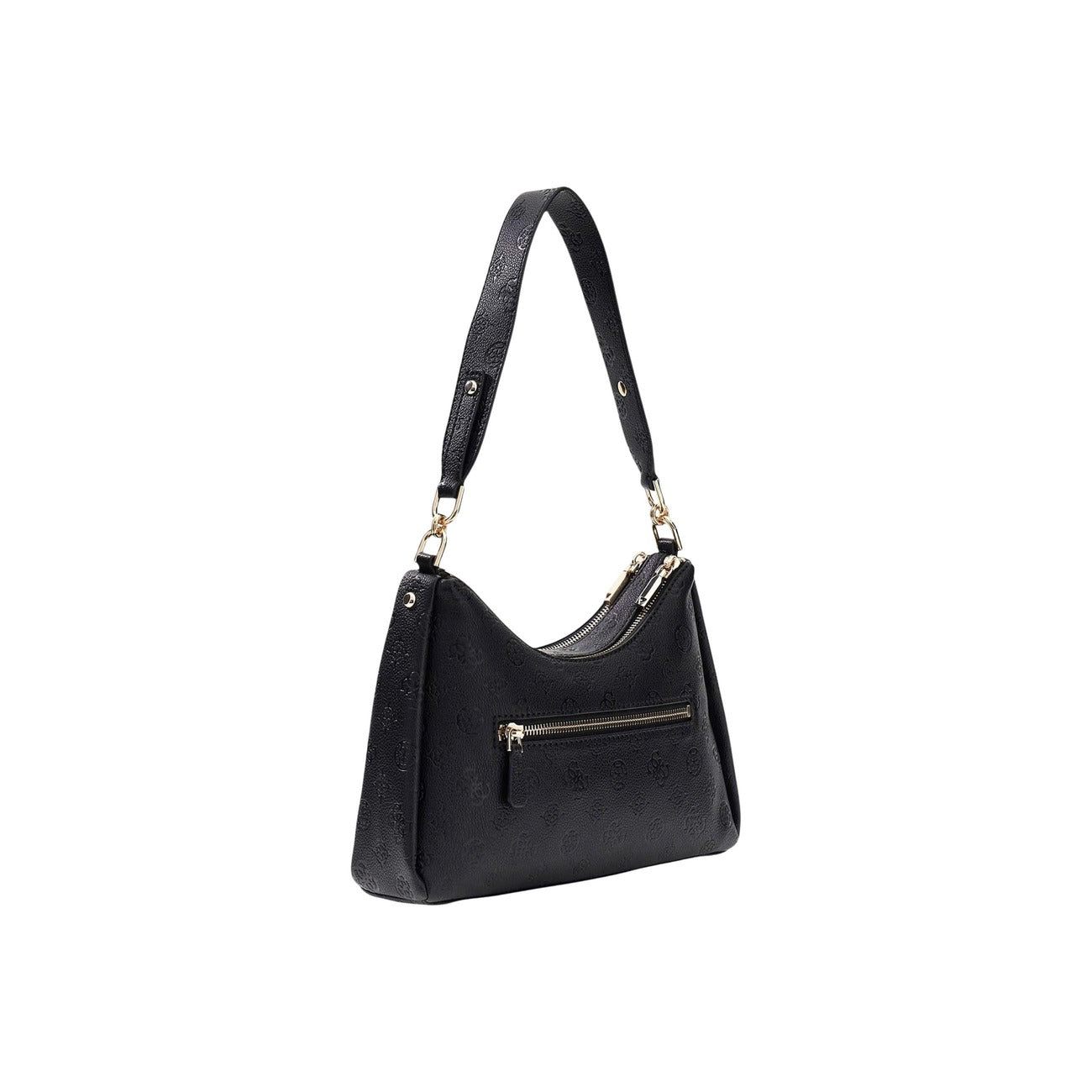 Guess Borsa Donna Nero Poliuretano Cerniera Tasche - AbbiMar