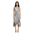 Desigual Abito Donna Grigio Stampa Smanicato - AbbiMar