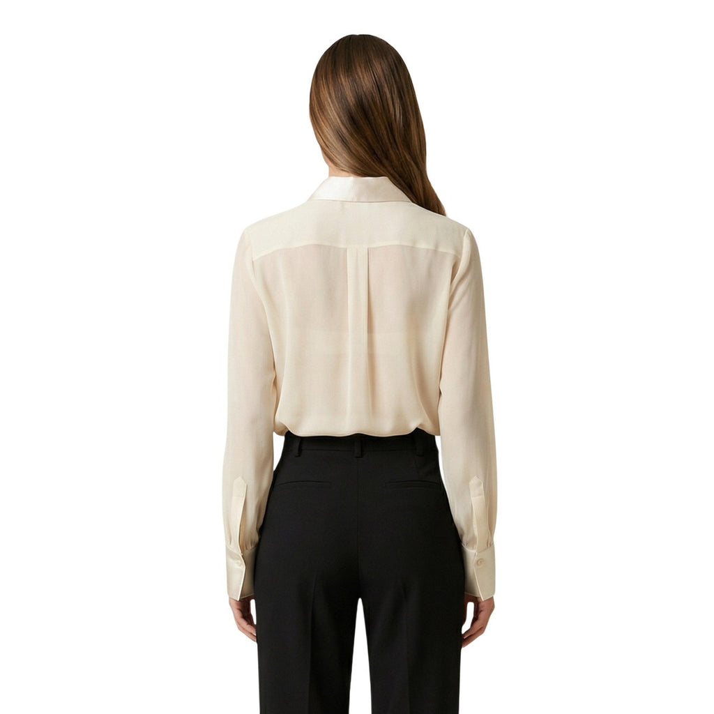 Artigli Camicia Donna Beige Maniche Lunghe Made in Italy - AbbiMar
