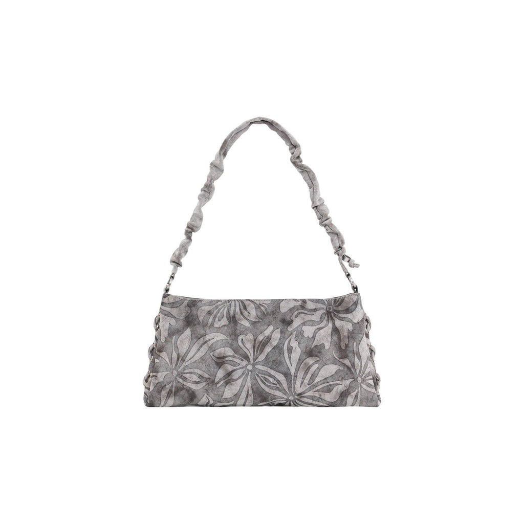 Desigual Borsa Donna Grigio Floreale Cotone Cerniera - AbbiMar
