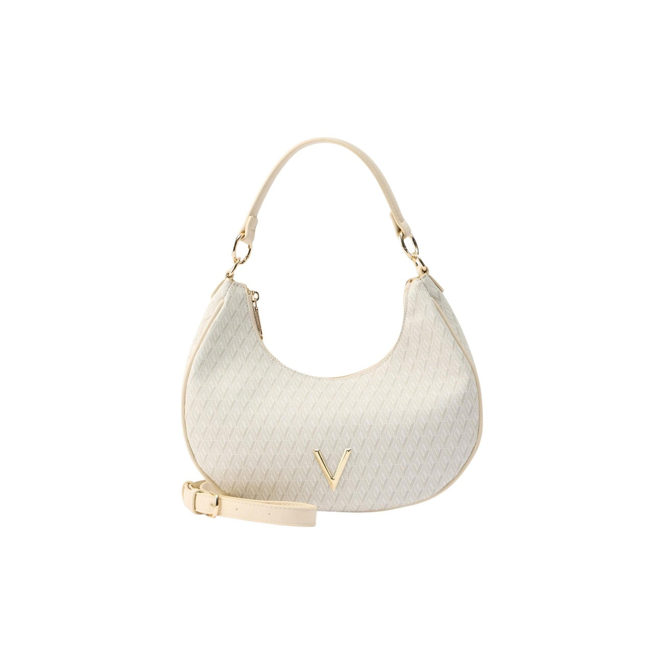 Valentino Bags Borsa Donna Beige Cerniera Tracolla Poliuretano - AbbiMar