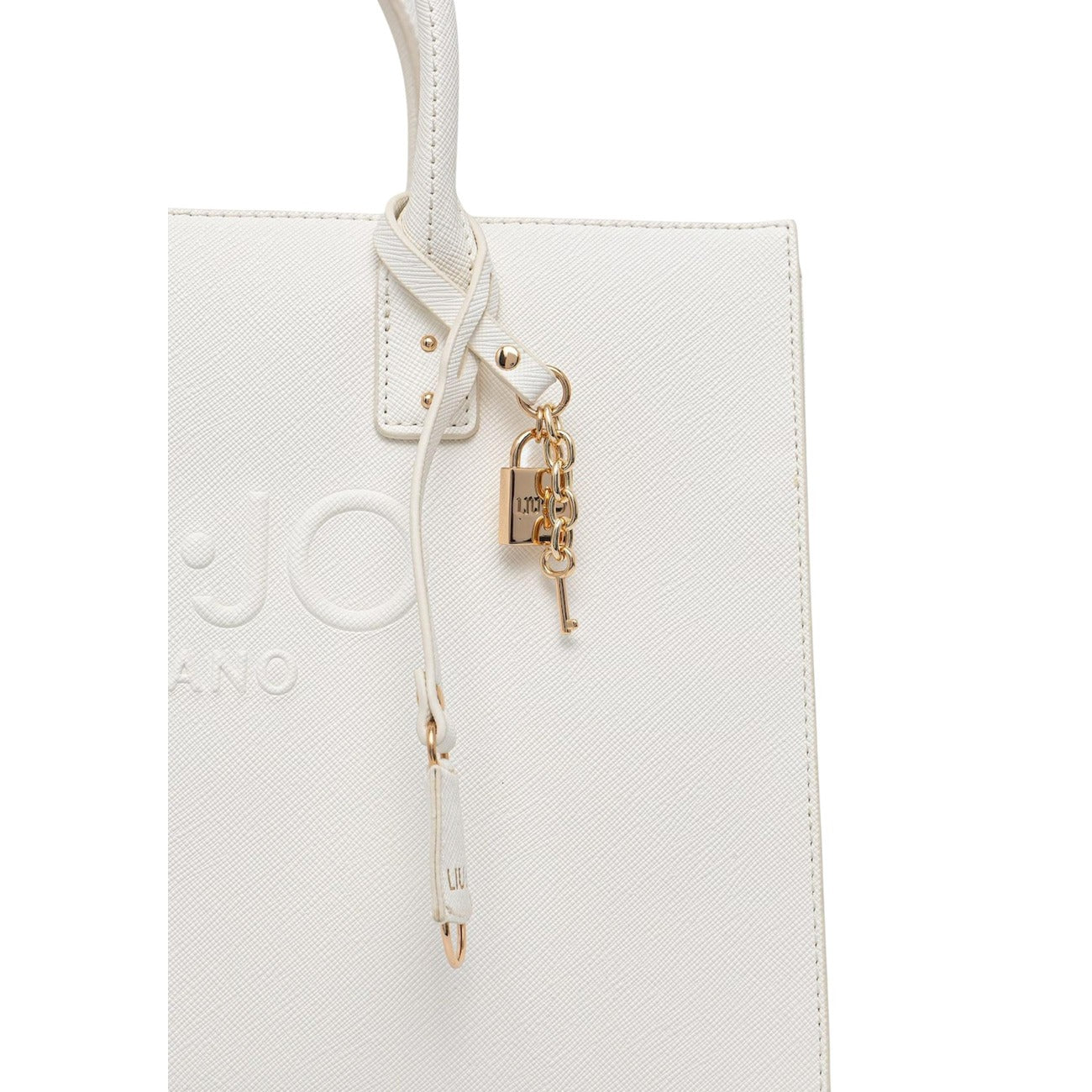 Liu Jo Borsa Donna Beige Poliuretano Tasca Interna Shopper - AbbiMar