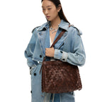 Desigual Borsa Donna Marrone Poliestere Cerniera Grande - AbbiMar