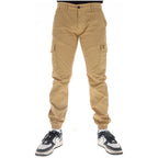 Lyle & Scott Pantaloni Uomo Cammello Stampa Cotone Bottoni - AbbiMar