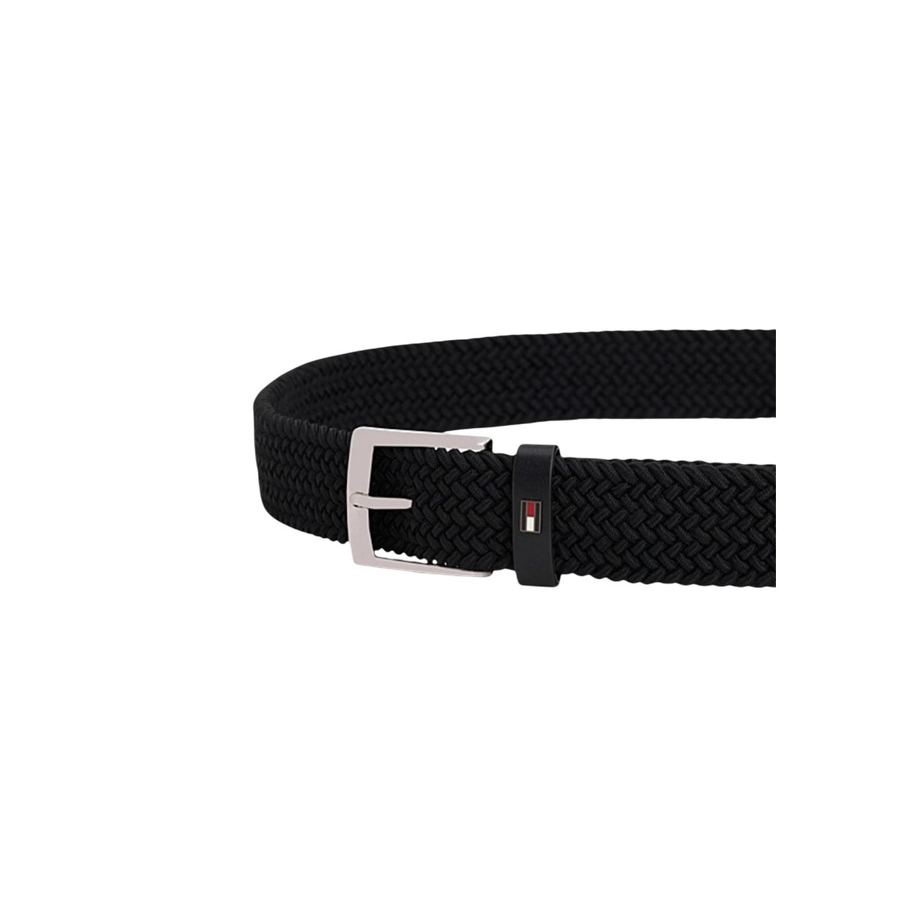Tommy Hilfiger Cintura Uomo Nero Fibbia Elastan Poliestere - AbbiMar