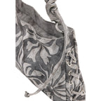 Desigual Borsa Donna Grigio Floreale Cotone Cerniera - AbbiMar