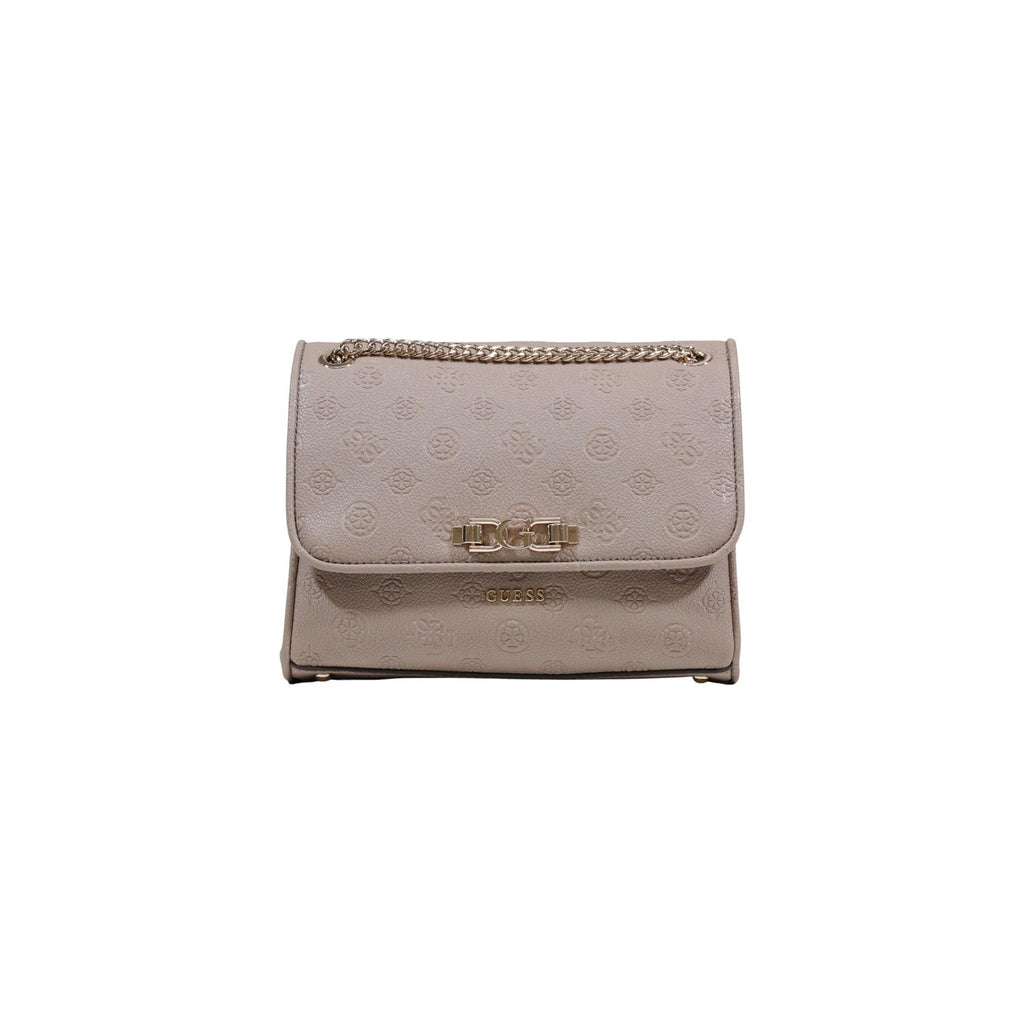 Guess Borsa Donna Marrone Poliuretano Bottoni Tasche - AbbiMar