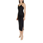 Morgan De Toi Abito Donna Nero Spalline Scollo V - AbbiMar