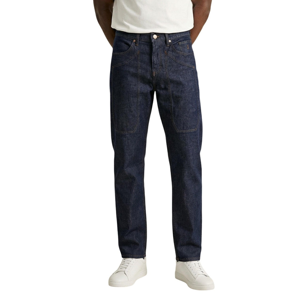 Jeckerson Jeans Uomo Blu Cotone Organico Poliestere Zip - AbbiMar