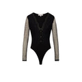 Morgan De Toi Blouse Donna Nero Bottoni Maniche Lunghe Scollo V - AbbiMar