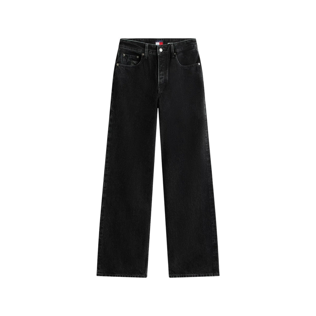 Tommy Hilfiger Jeans Donna Nero Cotone Organico Lyocell - AbbiMar