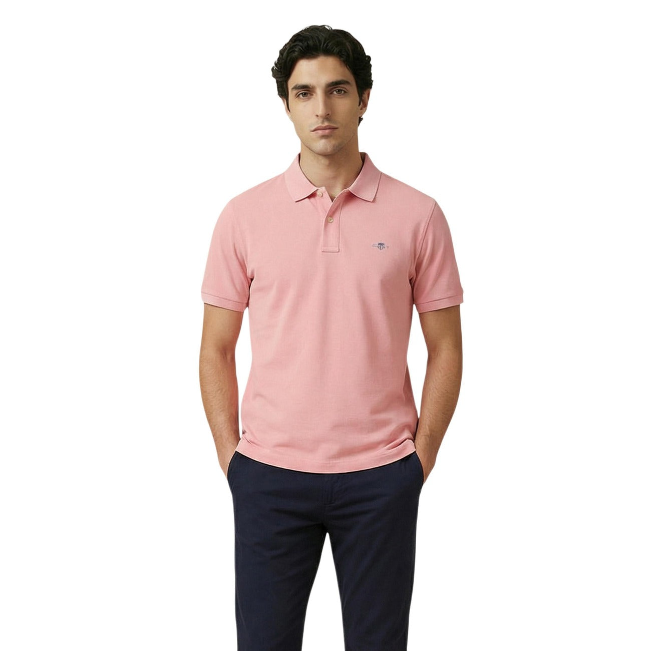 Gant Polo Uomo Verde Cotone Maniche Corte - AbbiMar