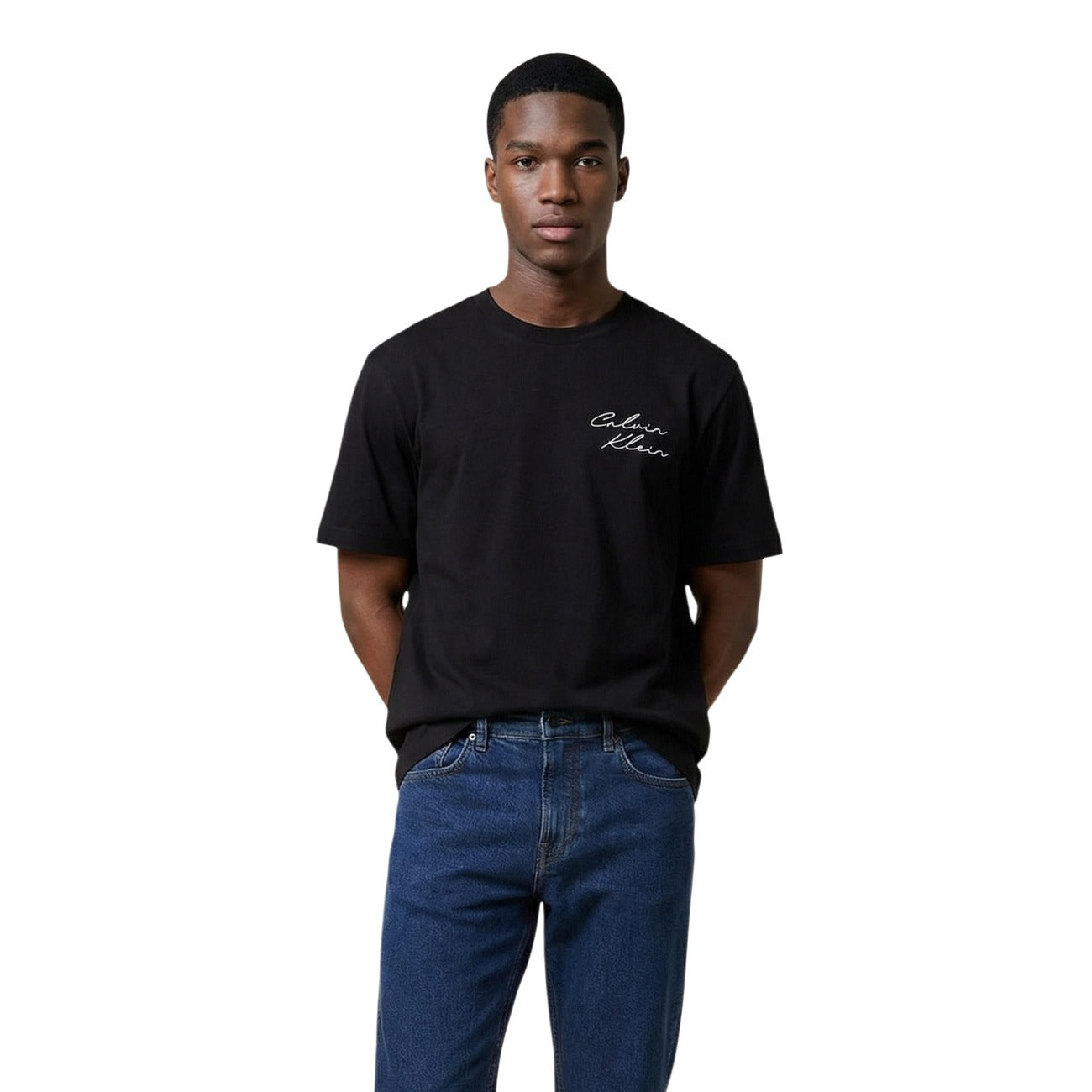 Calvin Klein Jeans T-Shirt Uomo Nero Stampa Grafica - AbbiMar