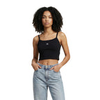 Calvin Klein Jeans Top Donna Bianco Spalline Scollo Quadrato - AbbiMar
