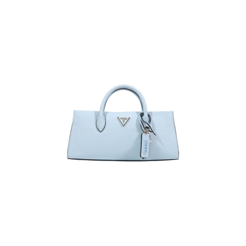Guess Borsa Donna Azzurro Poliuretano Cerniera Tracolla - AbbiMar