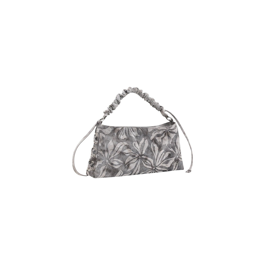 Desigual Borsa Donna Grigio Floreale Cotone Cerniera - AbbiMar