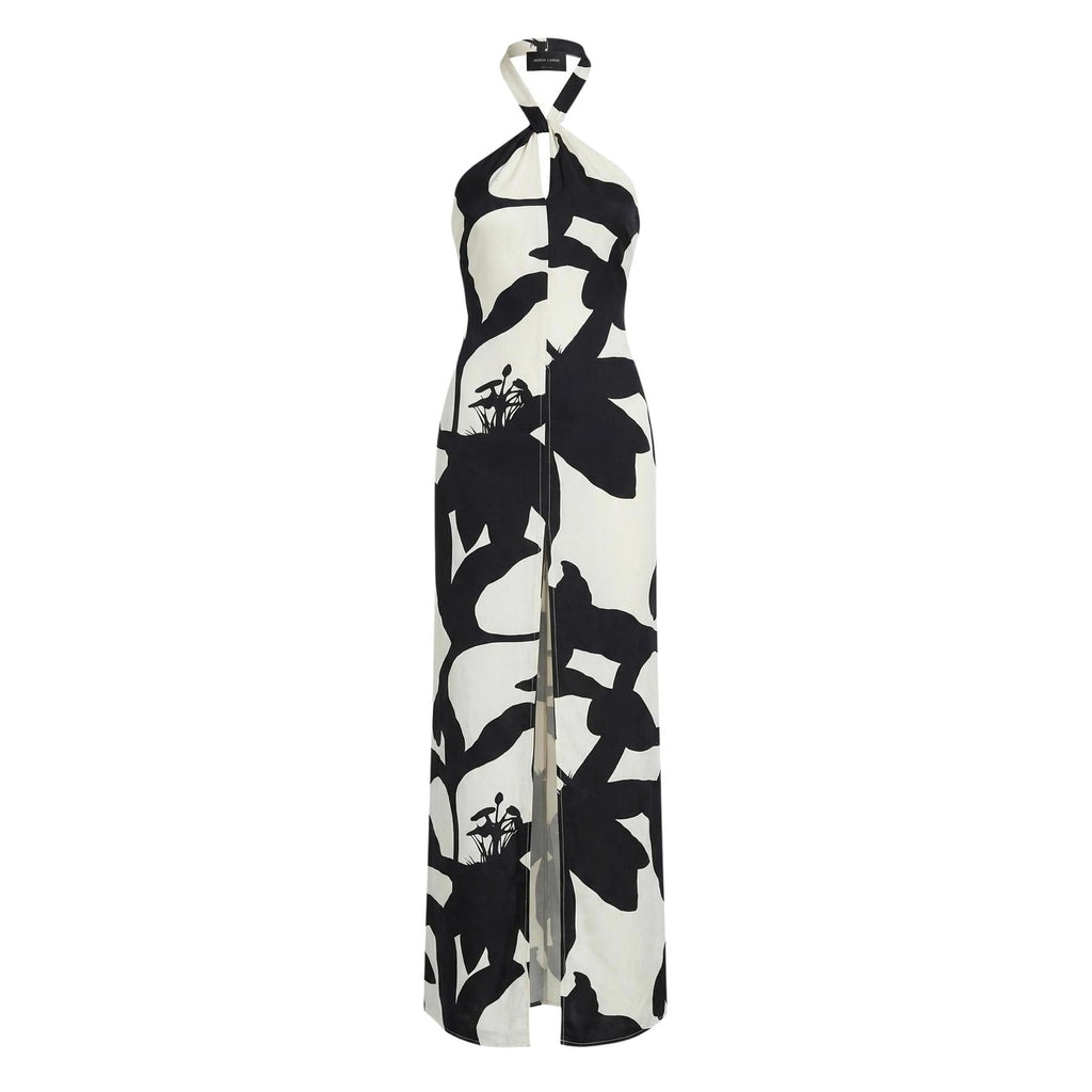 Replay Abito Donna Bianco Floreale Spalline Scollo V - AbbiMar