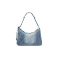 Desigual Borsa Donna Azzurro Poliestere Cerniera Tasche Grande - AbbiMar