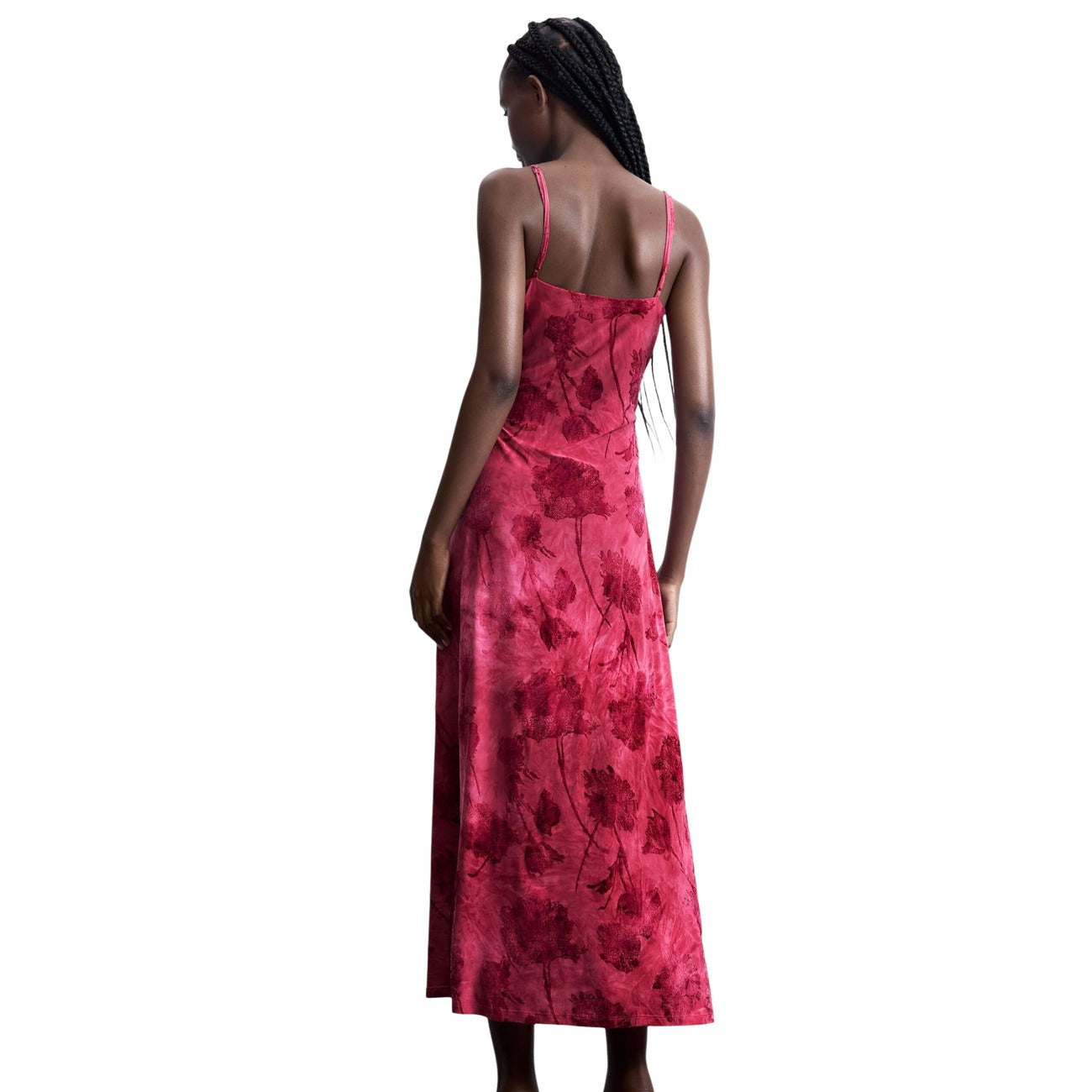 Desigual Abito Donna Fuxia Spalline Scollo Quadrato - AbbiMar