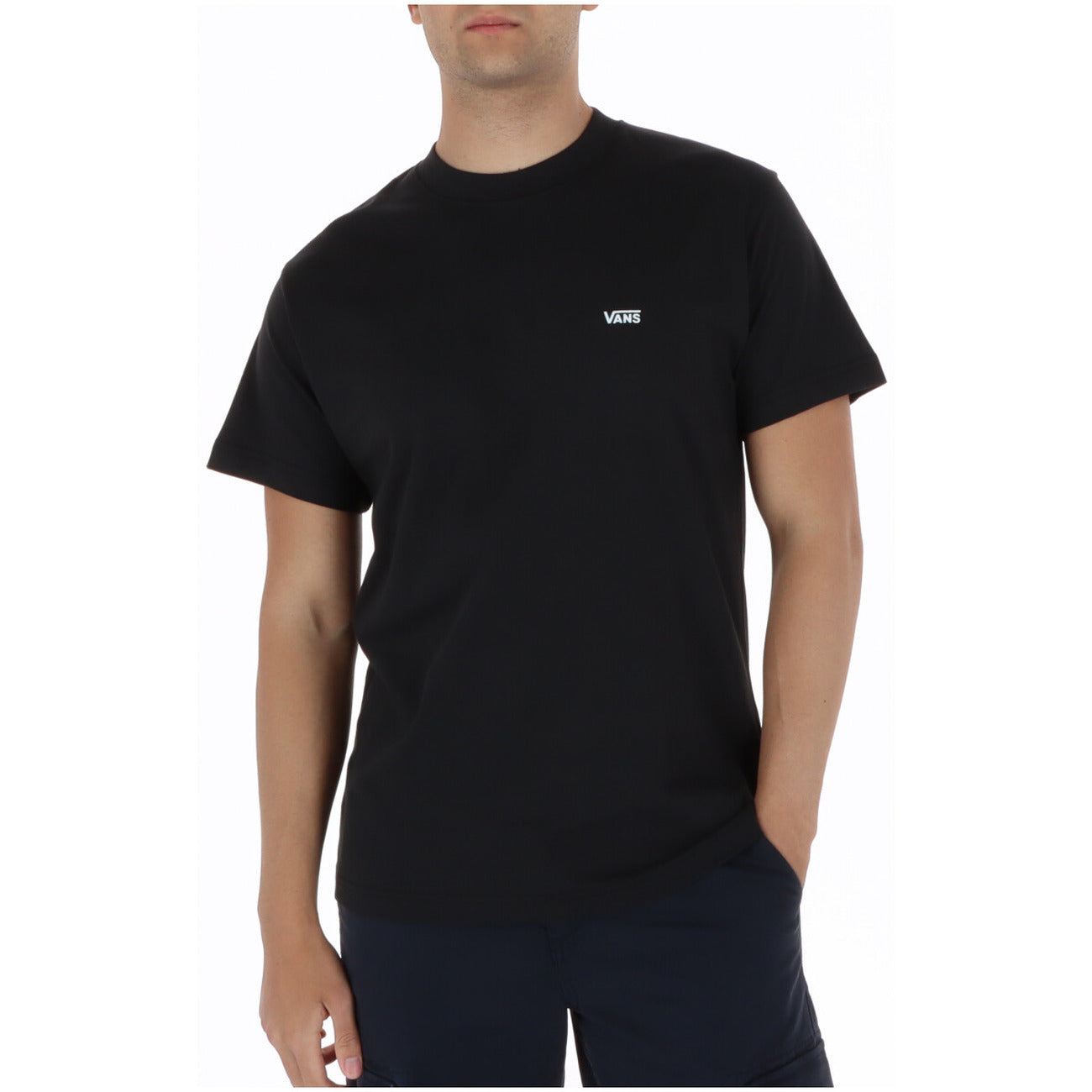 Vans T-Shirt Uomo Nero Cotone Maniche Corte - AbbiMar