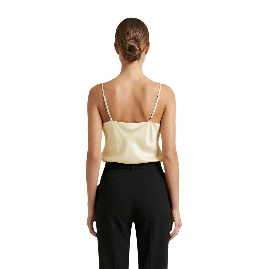 Artigli Top Donna Giallo Spalline Scollo V Made in Italy - AbbiMar