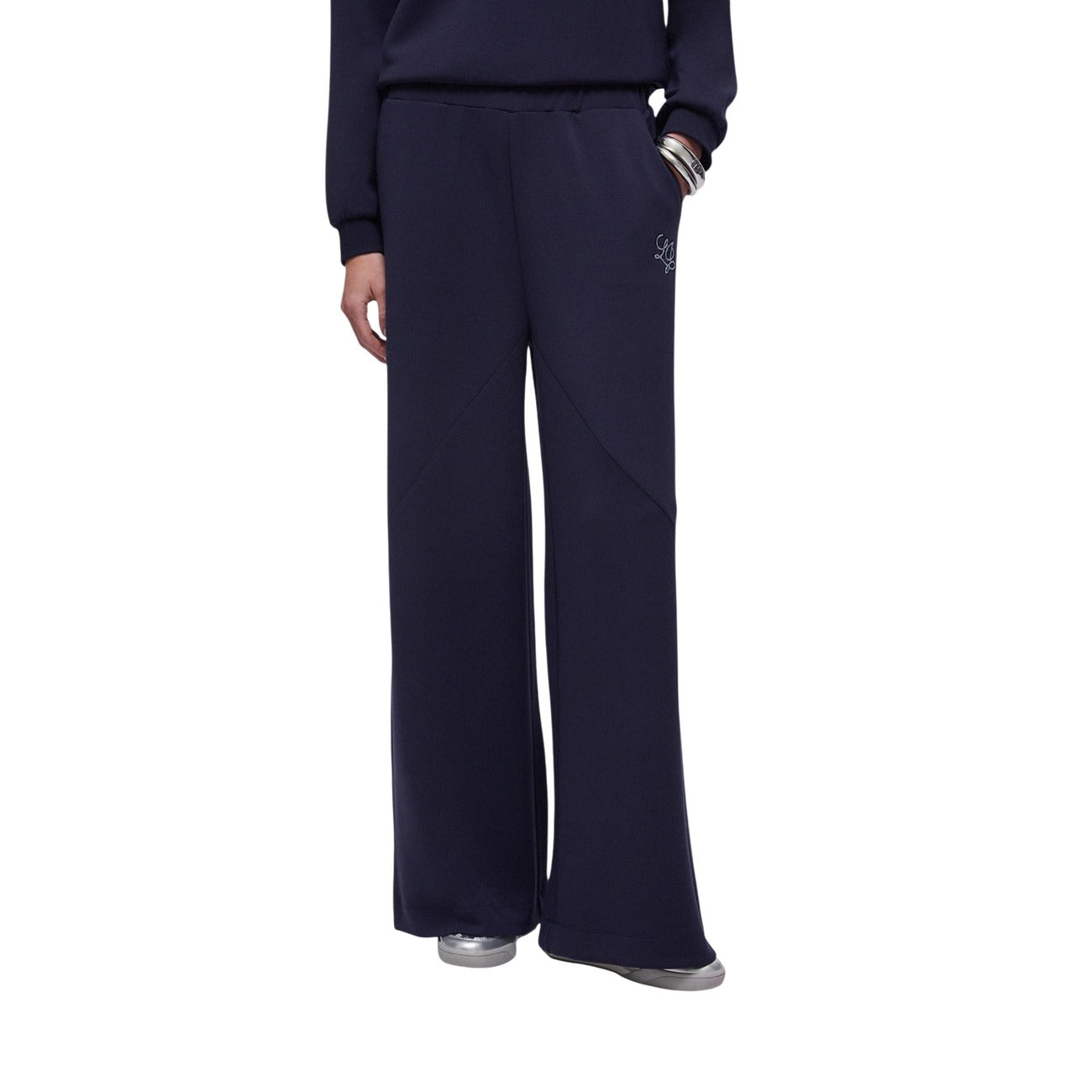 Liu Jo Pantaloni Donna Blu Modal Poliestere Elastan