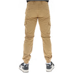 Lyle & Scott Pantaloni Uomo Cammello Stampa Cotone Bottoni - AbbiMar