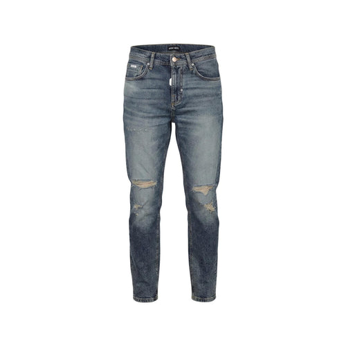 Antony Morato Jeans Uomo Blu Cotone Elastan Zip Bottone - AbbiMar