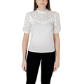 Morgan De Toi Blouse Donna Bianco Cotone Scollo Alto - AbbiMar