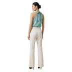 Artigli Pantaloni Donna Bianco Cerniera Poliestere Elastan - AbbiMar