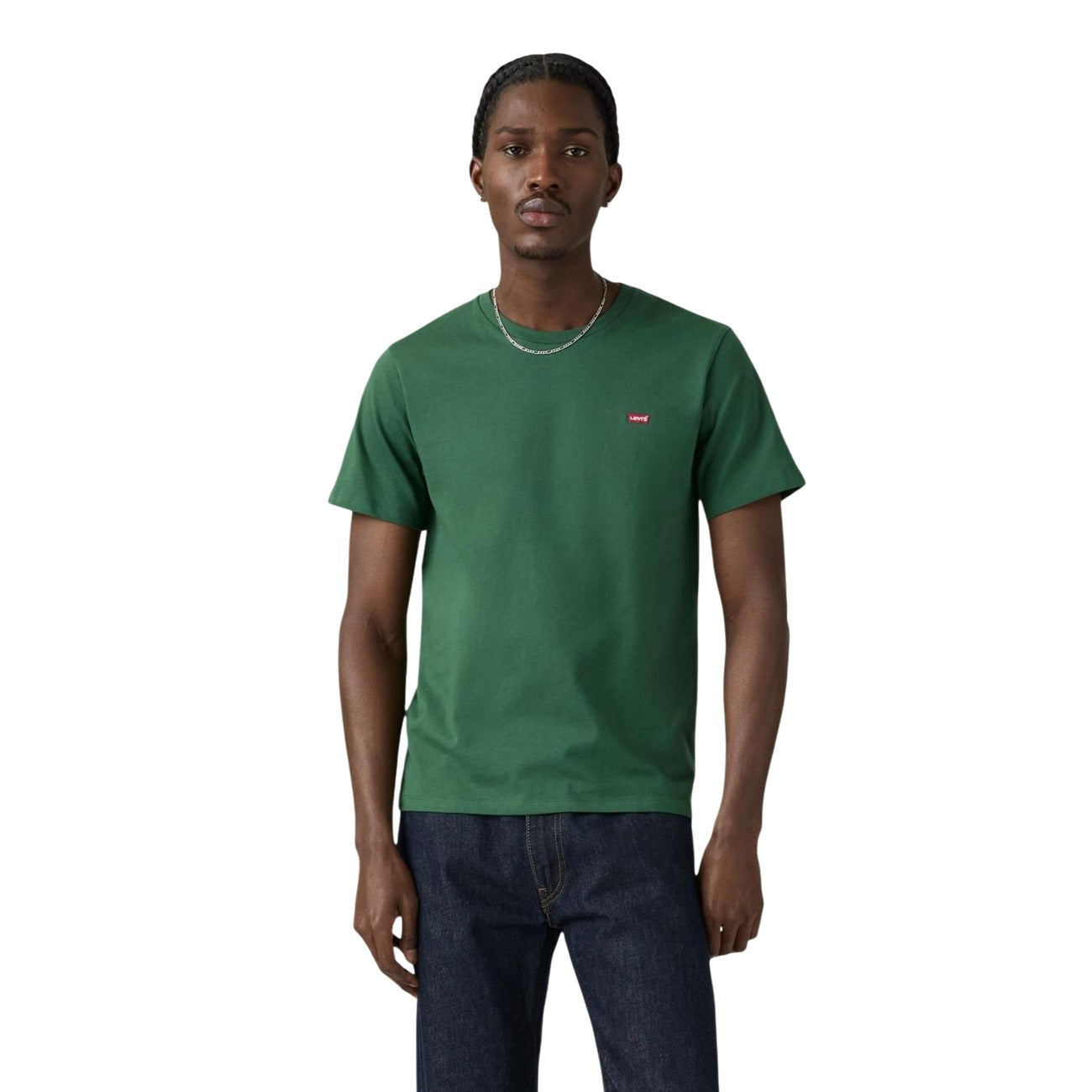 Levi's T-Shirt Uomo Verde Cotone Maniche Corte