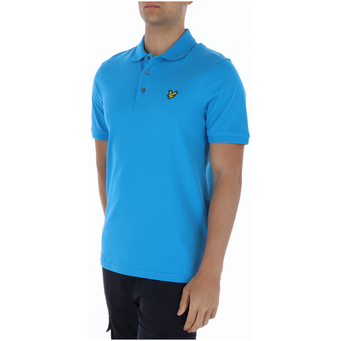 Lyle & Scott Polo Uomo Azzurro Cotone Maniche Corte - AbbiMar