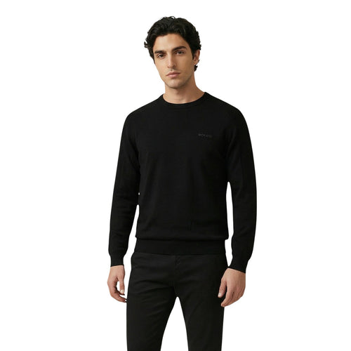 Antony Morato Maglia Uomo Nero Cotone Maniche Lunghe Scollo Tondo - AbbiMar