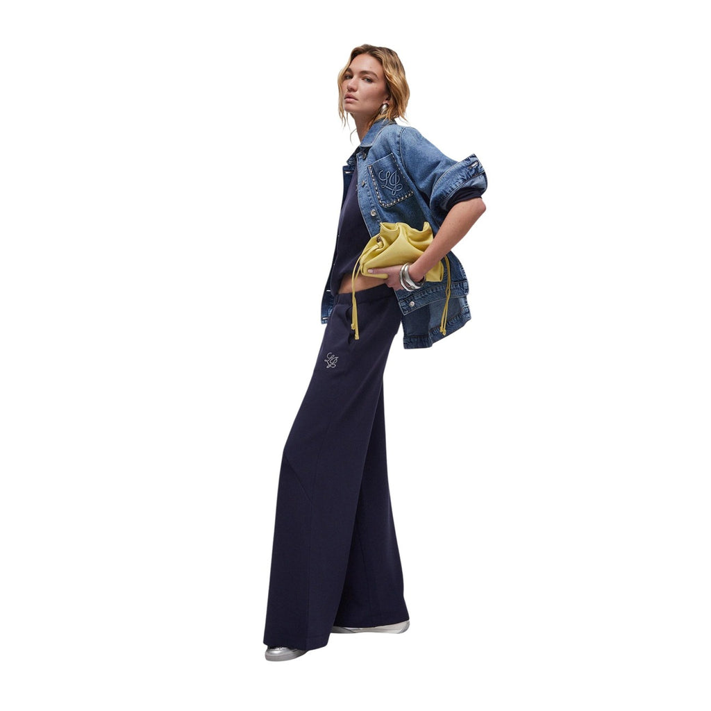 Liu Jo Pantaloni Donna Blu Modal Poliestere Elastan - AbbiMar
