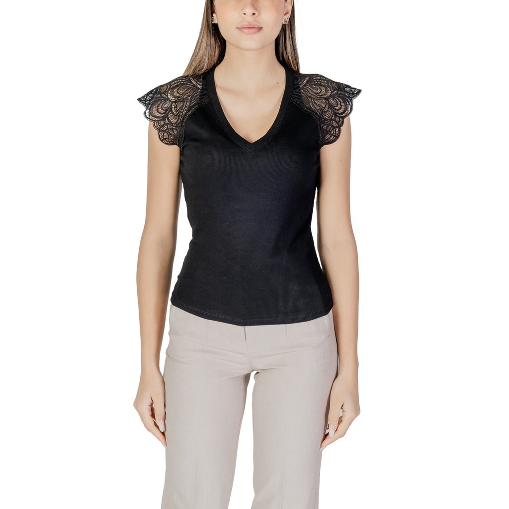 Morgan De Toi Blouse Donna Nero Smanicato Scollo V - AbbiMar