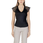 Morgan De Toi Blouse Donna Nero Smanicato Scollo V - AbbiMar