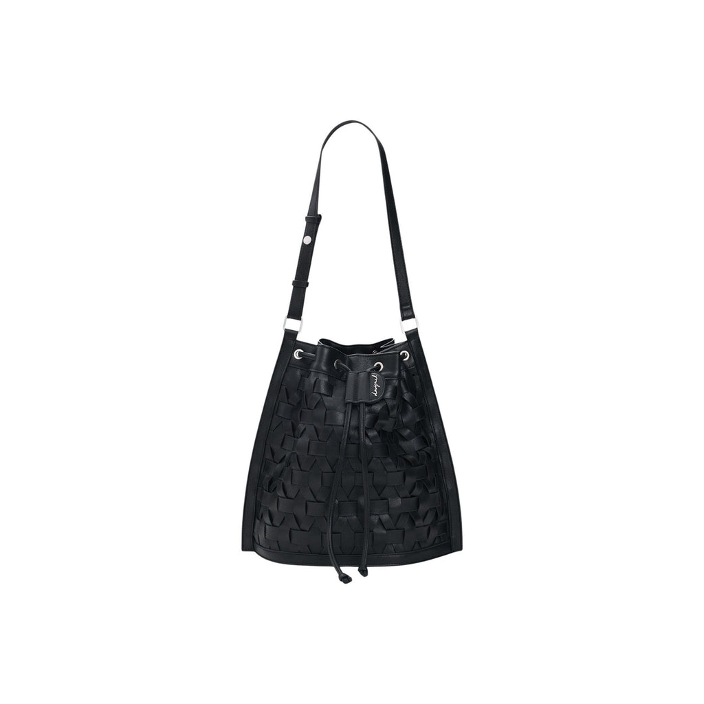 Desigual Borsa Donna Nero Poliestere Lacci Grande - AbbiMar