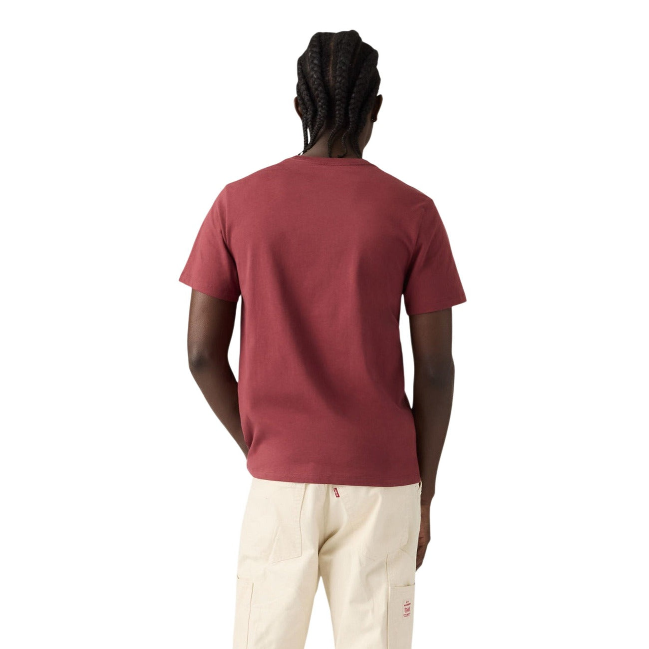 Levi's T-Shirt Uomo Bordeaux Cotone Maniche Corte