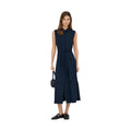 Only Abito Donna Blu Smanicato Lino con Cintura - AbbiMar