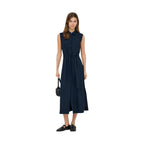 Only Abito Donna Blu Smanicato Lino con Cintura - AbbiMar