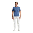 Calvin Klein Jeans Pantaloni Uomo Bianco Cotone Zip Tasche - AbbiMar