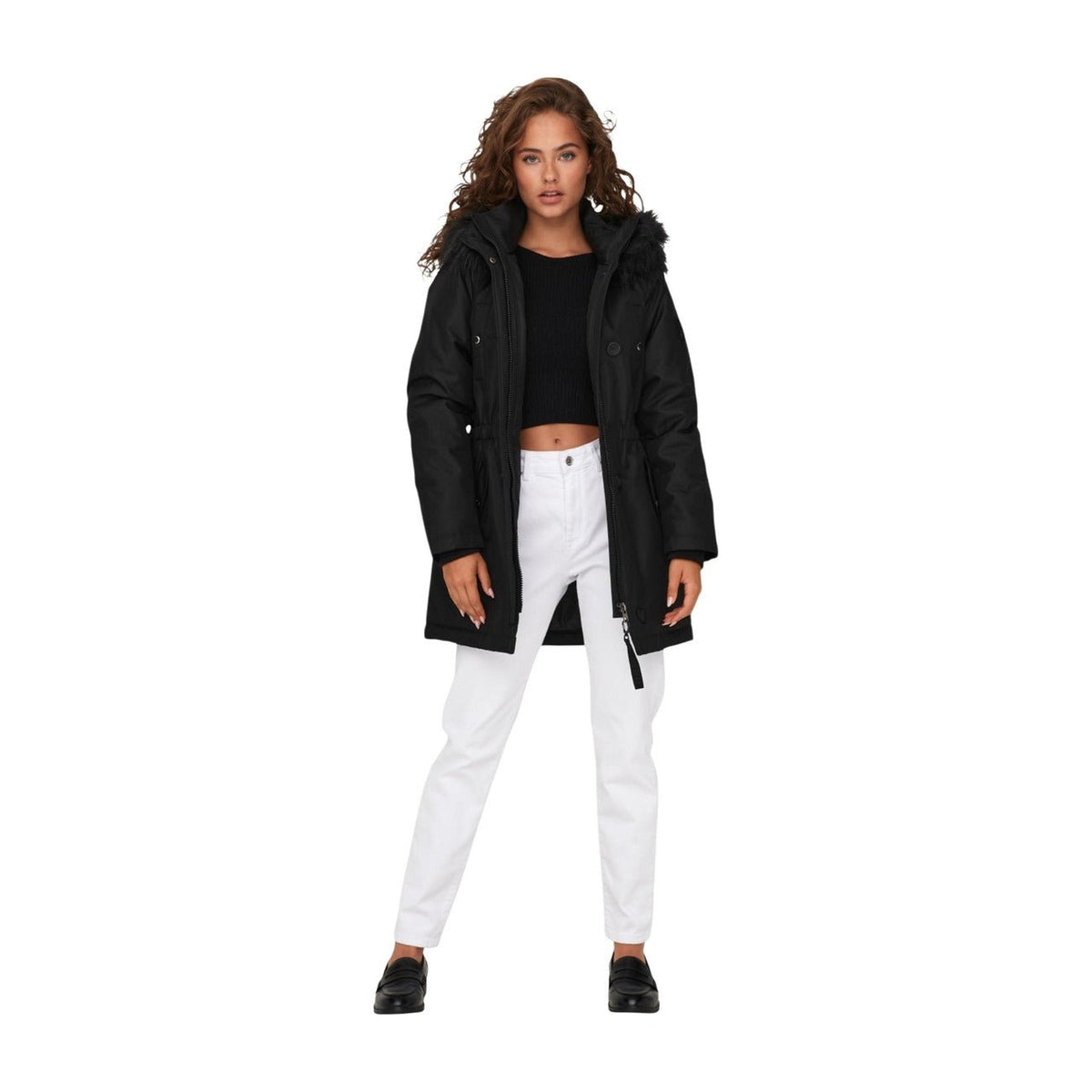 Parka Donna ONLIRIS ONLY Cappuccio Pelliccia | Abbimar - AbbiMar