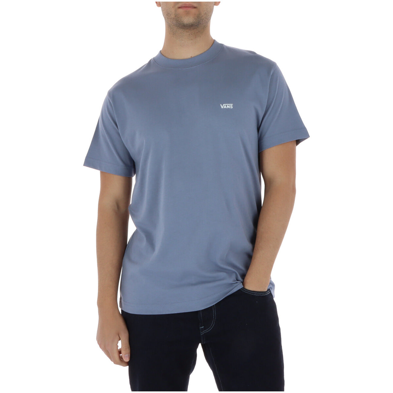 Vans T-Shirt Uomo Azzurro Cotone Maniche Corte - AbbiMar