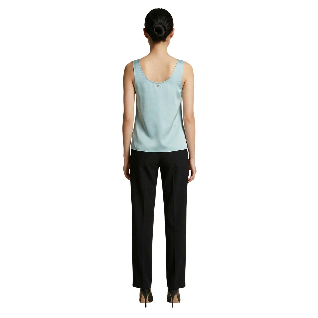 Artigli Canotta Donna Verde Smanicato Scollo V Made in Italy - AbbiMar