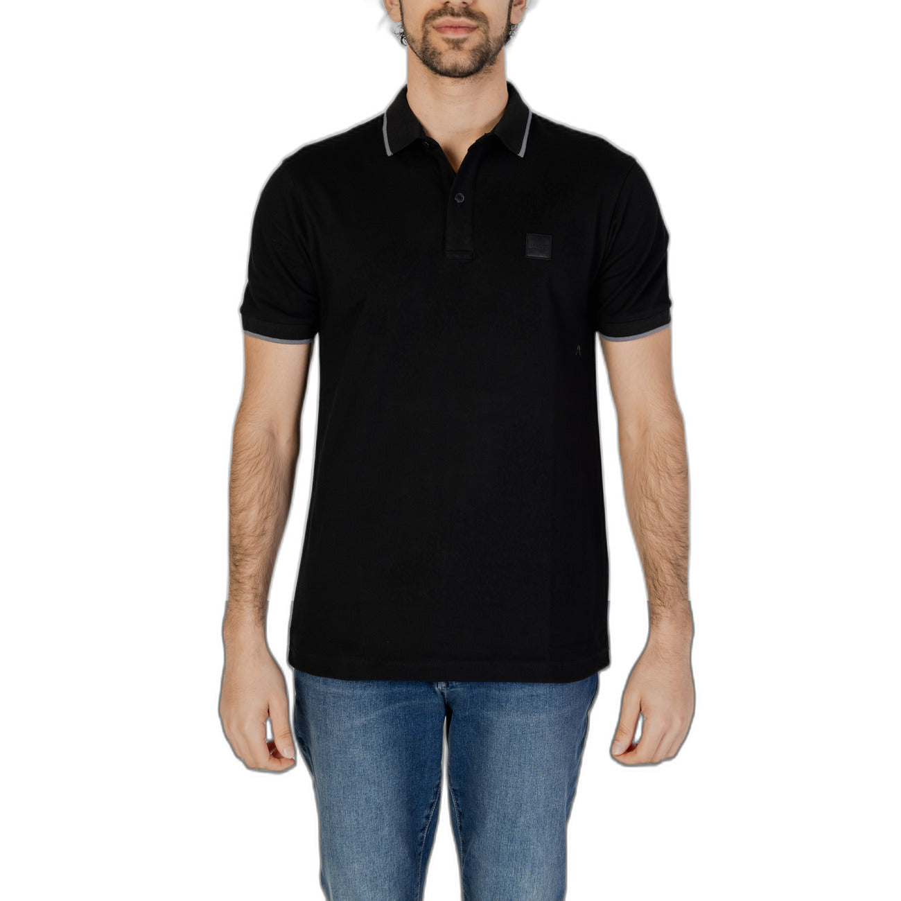 Boss Polo Uomo Grigio Cotone Maniche Corte - AbbiMar