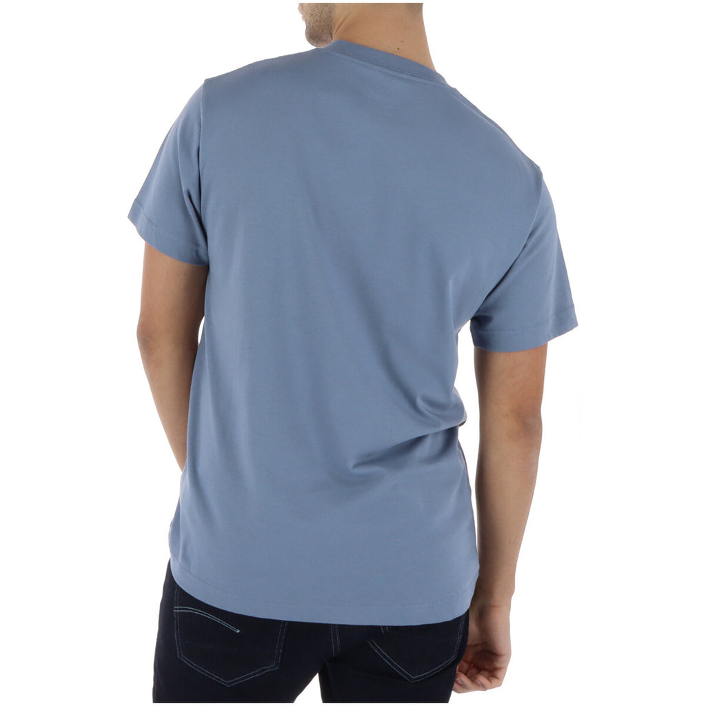 Vans T-Shirt Uomo Azzurro Stampa Maniche Corte - AbbiMar