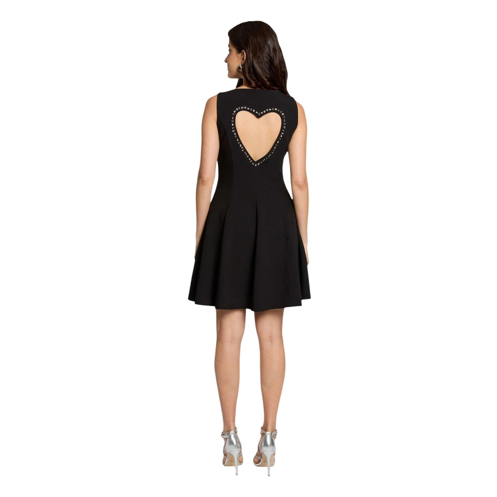 Morgan De Toi Abito Donna Nero Smanicato Scollo Tondo - AbbiMar
