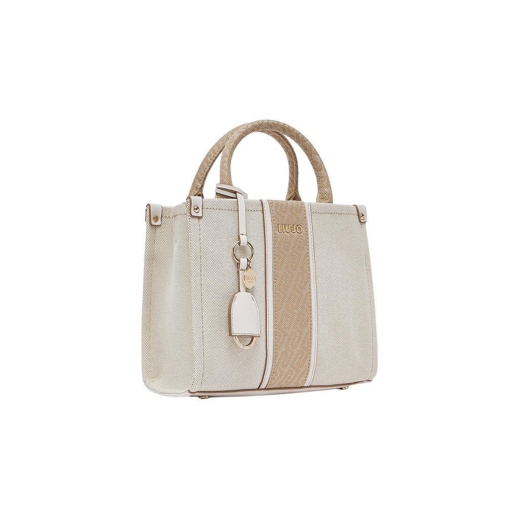 Liu Jo Borsa Donna Beige Cotone Tasca Interna - AbbiMar